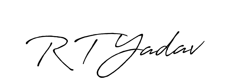 Make a beautiful signature design for name R T Yadav. Use this online signature maker to create a handwritten signature for free. R T Yadav signature style 7 images and pictures png