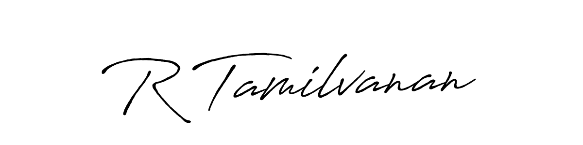 Design your own signature with our free online signature maker. With this signature software, you can create a handwritten (Antro_Vectra_Bolder) signature for name R Tamilvanan. R Tamilvanan signature style 7 images and pictures png