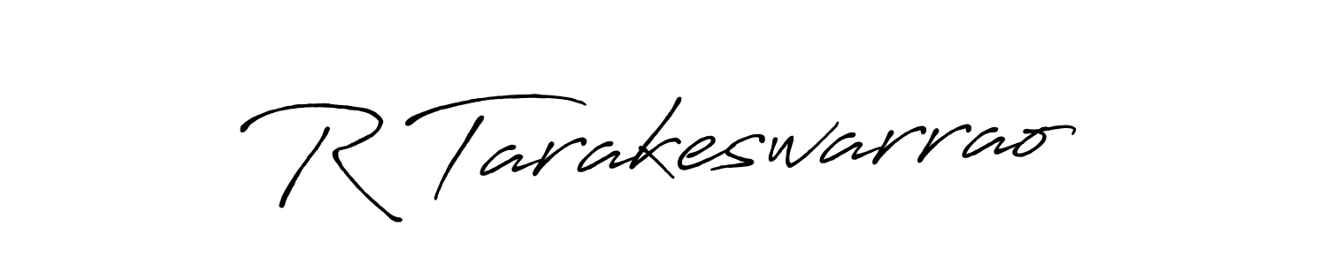 Make a beautiful signature design for name R Tarakeswarrao. With this signature (Antro_Vectra_Bolder) style, you can create a handwritten signature for free. R Tarakeswarrao signature style 7 images and pictures png