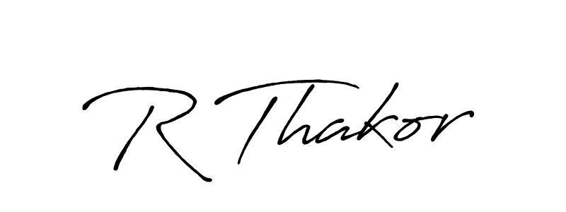 Also we have R Thakor name is the best signature style. Create professional handwritten signature collection using Antro_Vectra_Bolder autograph style. R Thakor signature style 7 images and pictures png