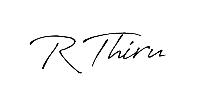 Create a beautiful signature design for name R Thiru. With this signature (Antro_Vectra_Bolder) fonts, you can make a handwritten signature for free. R Thiru signature style 7 images and pictures png