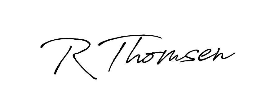 You should practise on your own different ways (Antro_Vectra_Bolder) to write your name (R Thomsen) in signature. don't let someone else do it for you. R Thomsen signature style 7 images and pictures png