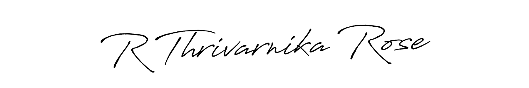 It looks lik you need a new signature style for name R Thrivarnika Rose. Design unique handwritten (Antro_Vectra_Bolder) signature with our free signature maker in just a few clicks. R Thrivarnika Rose signature style 7 images and pictures png