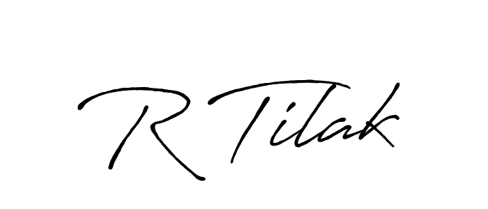 Also we have R Tilak name is the best signature style. Create professional handwritten signature collection using Antro_Vectra_Bolder autograph style. R Tilak signature style 7 images and pictures png