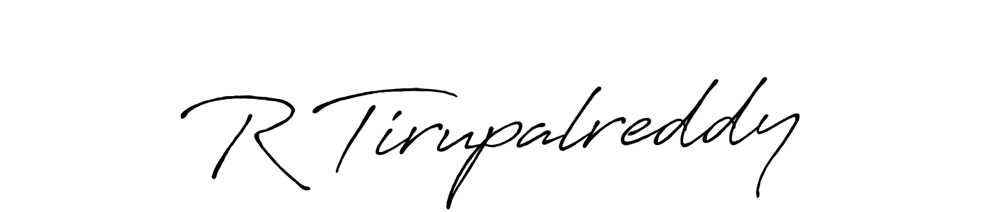 It looks lik you need a new signature style for name R Tirupalreddy. Design unique handwritten (Antro_Vectra_Bolder) signature with our free signature maker in just a few clicks. R Tirupalreddy signature style 7 images and pictures png