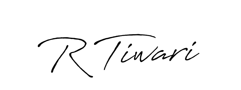 Use a signature maker to create a handwritten signature online. With this signature software, you can design (Antro_Vectra_Bolder) your own signature for name R Tiwari. R Tiwari signature style 7 images and pictures png