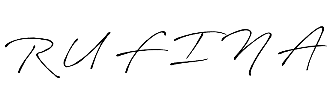 Once you've used our free online signature maker to create your best signature Antro_Vectra_Bolder style, it's time to enjoy all of the benefits that R U F I N A name signing documents. R U F I N A signature style 7 images and pictures png