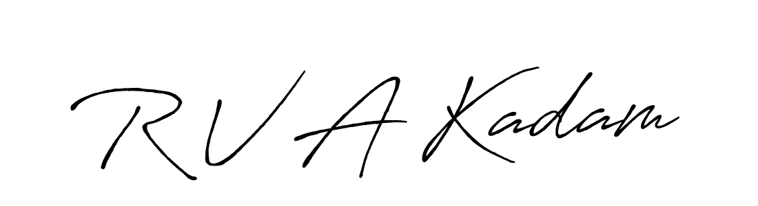 Here are the top 10 professional signature styles for the name R V A Kadam. These are the best autograph styles you can use for your name. R V A Kadam signature style 7 images and pictures png