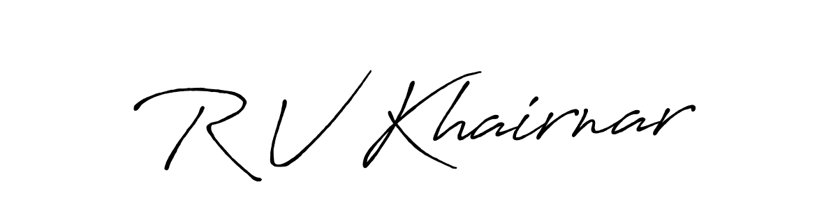 You should practise on your own different ways (Antro_Vectra_Bolder) to write your name (R V Khairnar) in signature. don't let someone else do it for you. R V Khairnar signature style 7 images and pictures png