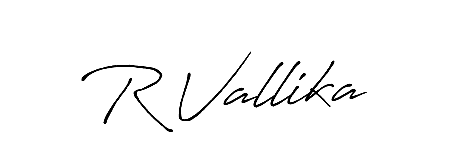Once you've used our free online signature maker to create your best signature Antro_Vectra_Bolder style, it's time to enjoy all of the benefits that R Vallika name signing documents. R Vallika signature style 7 images and pictures png