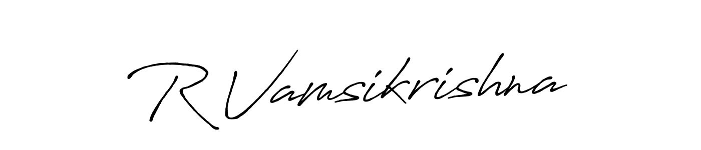 Also You can easily find your signature by using the search form. We will create R Vamsikrishna name handwritten signature images for you free of cost using Antro_Vectra_Bolder sign style. R Vamsikrishna signature style 7 images and pictures png