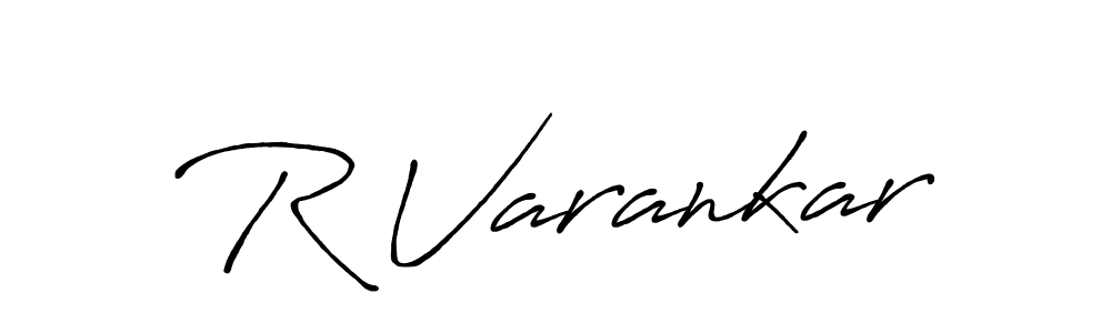 Make a beautiful signature design for name R Varankar. Use this online signature maker to create a handwritten signature for free. R Varankar signature style 7 images and pictures png