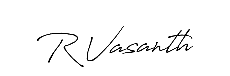 You can use this online signature creator to create a handwritten signature for the name R Vasanth. This is the best online autograph maker. R Vasanth signature style 7 images and pictures png