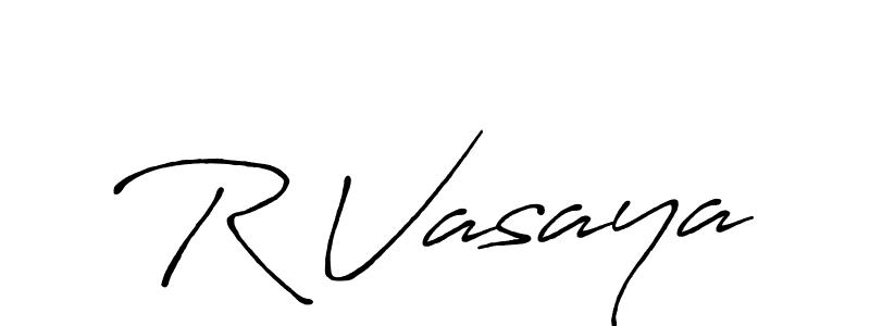 The best way (Antro_Vectra_Bolder) to make a short signature is to pick only two or three words in your name. The name R Vasaya include a total of six letters. For converting this name. R Vasaya signature style 7 images and pictures png