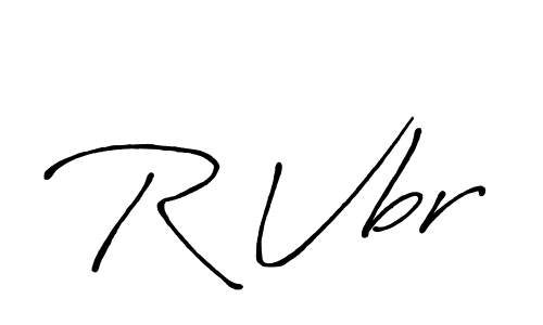Similarly Antro_Vectra_Bolder is the best handwritten signature design. Signature creator online .You can use it as an online autograph creator for name R Vbr. R Vbr signature style 7 images and pictures png