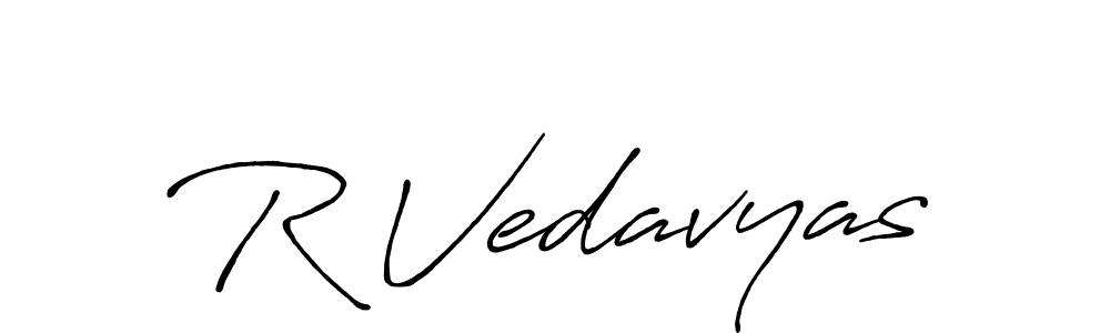 You can use this online signature creator to create a handwritten signature for the name R Vedavyas. This is the best online autograph maker. R Vedavyas signature style 7 images and pictures png