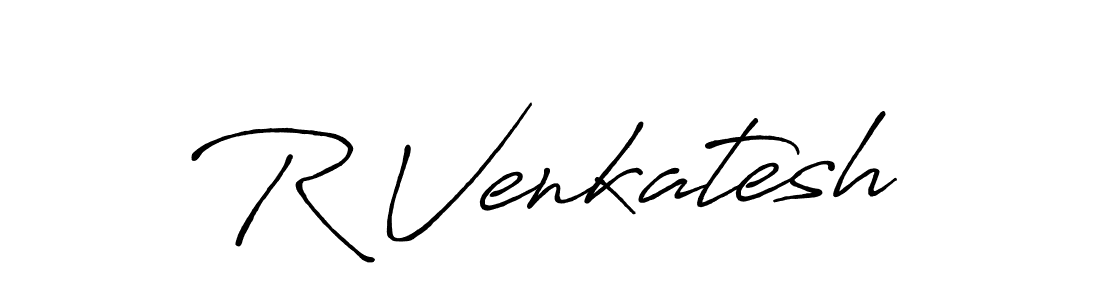 Design your own signature with our free online signature maker. With this signature software, you can create a handwritten (Antro_Vectra_Bolder) signature for name R Venkatesh. R Venkatesh signature style 7 images and pictures png