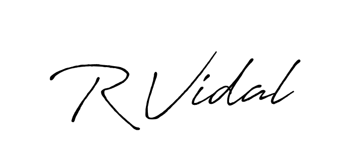 Once you've used our free online signature maker to create your best signature Antro_Vectra_Bolder style, it's time to enjoy all of the benefits that R Vidal name signing documents. R Vidal signature style 7 images and pictures png