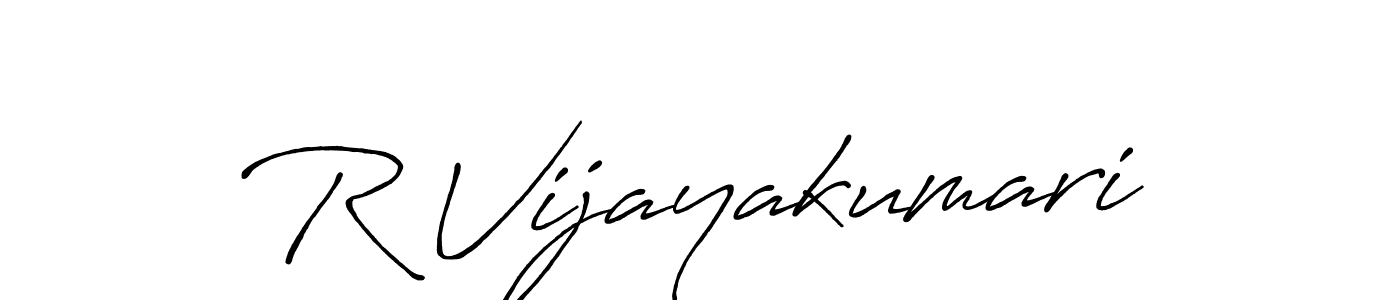 Similarly Antro_Vectra_Bolder is the best handwritten signature design. Signature creator online .You can use it as an online autograph creator for name R Vijayakumari. R Vijayakumari signature style 7 images and pictures png