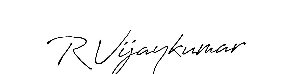 It looks lik you need a new signature style for name R Vijaykumar. Design unique handwritten (Antro_Vectra_Bolder) signature with our free signature maker in just a few clicks. R Vijaykumar signature style 7 images and pictures png