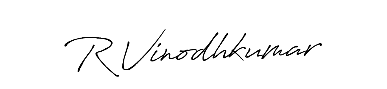 How to make R Vinodhkumar signature? Antro_Vectra_Bolder is a professional autograph style. Create handwritten signature for R Vinodhkumar name. R Vinodhkumar signature style 7 images and pictures png