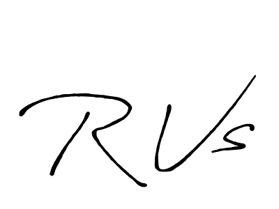 You should practise on your own different ways (Antro_Vectra_Bolder) to write your name (R Vs) in signature. don't let someone else do it for you. R Vs signature style 7 images and pictures png