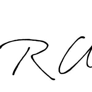 How to make R W signature? Antro_Vectra_Bolder is a professional autograph style. Create handwritten signature for R W name. R W signature style 7 images and pictures png