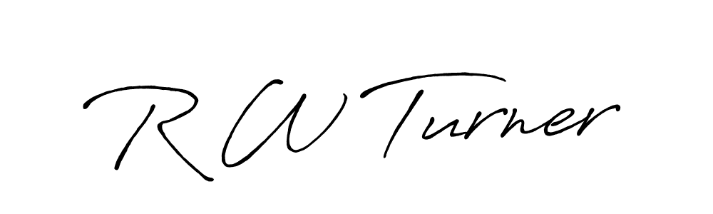 Also You can easily find your signature by using the search form. We will create R W Turner name handwritten signature images for you free of cost using Antro_Vectra_Bolder sign style. R W Turner signature style 7 images and pictures png