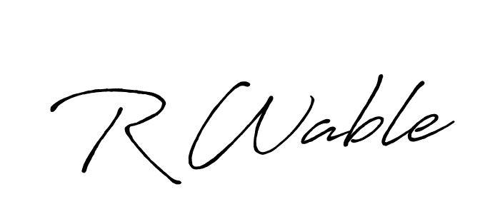 You should practise on your own different ways (Antro_Vectra_Bolder) to write your name (R Wable) in signature. don't let someone else do it for you. R Wable signature style 7 images and pictures png