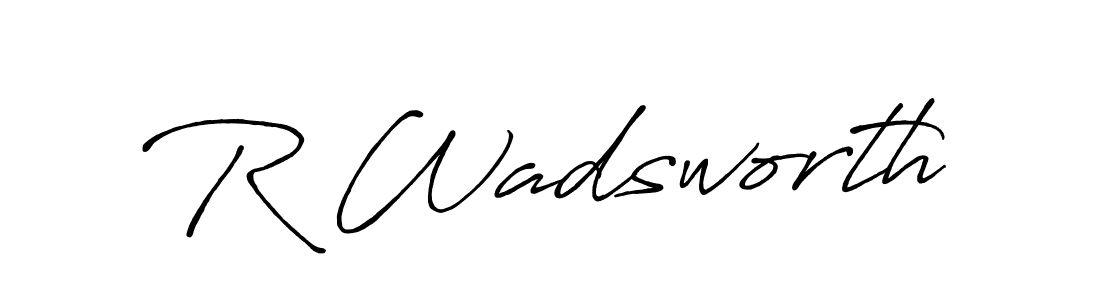 Make a beautiful signature design for name R Wadsworth. Use this online signature maker to create a handwritten signature for free. R Wadsworth signature style 7 images and pictures png