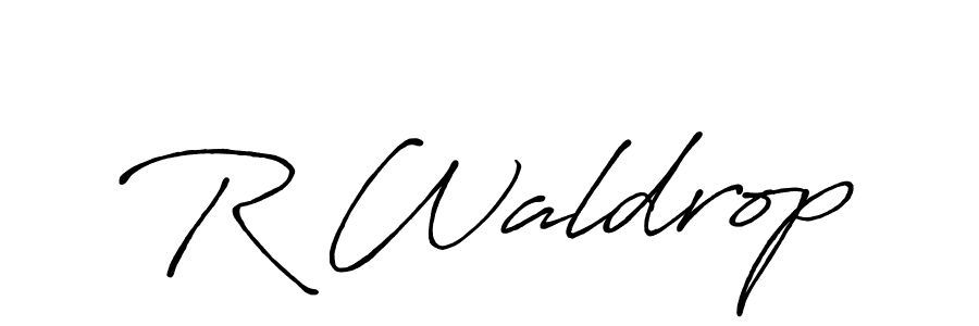 Also You can easily find your signature by using the search form. We will create R Waldrop name handwritten signature images for you free of cost using Antro_Vectra_Bolder sign style. R Waldrop signature style 7 images and pictures png