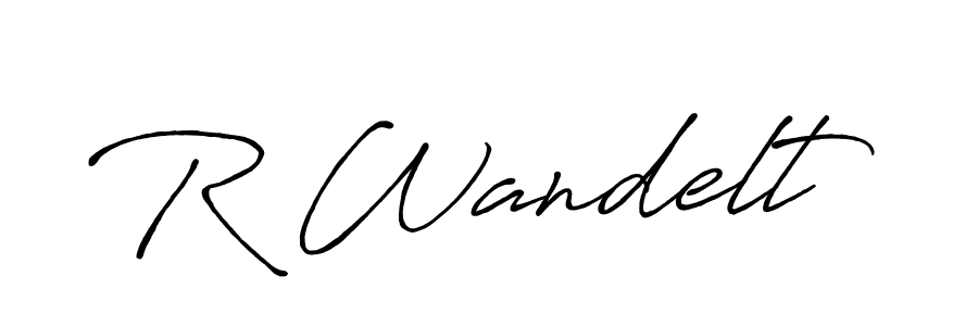 Create a beautiful signature design for name R Wandelt. With this signature (Antro_Vectra_Bolder) fonts, you can make a handwritten signature for free. R Wandelt signature style 7 images and pictures png