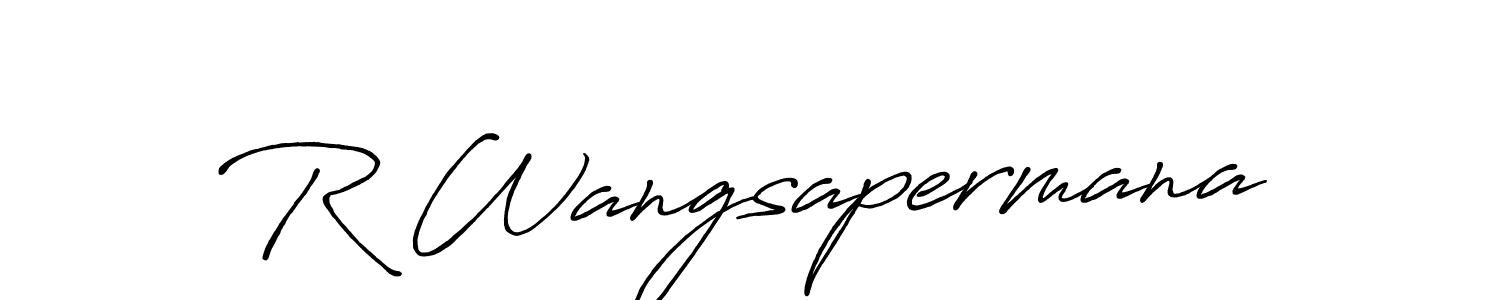 You should practise on your own different ways (Antro_Vectra_Bolder) to write your name (R Wangsapermana) in signature. don't let someone else do it for you. R Wangsapermana signature style 7 images and pictures png