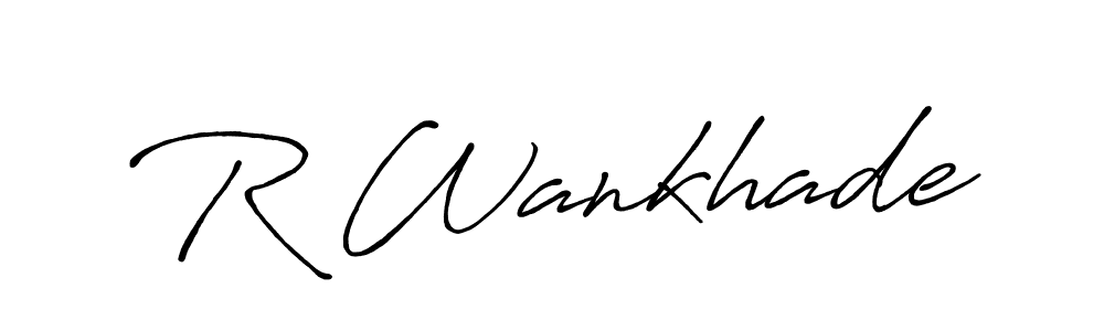 Antro_Vectra_Bolder is a professional signature style that is perfect for those who want to add a touch of class to their signature. It is also a great choice for those who want to make their signature more unique. Get R Wankhade name to fancy signature for free. R Wankhade signature style 7 images and pictures png