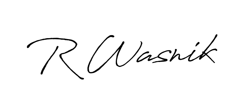 Here are the top 10 professional signature styles for the name R Wasnik. These are the best autograph styles you can use for your name. R Wasnik signature style 7 images and pictures png