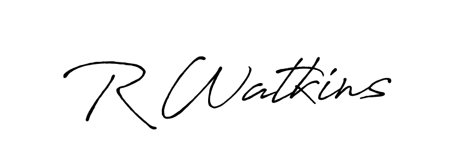 Make a beautiful signature design for name R Watkins. Use this online signature maker to create a handwritten signature for free. R Watkins signature style 7 images and pictures png