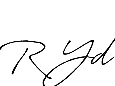 How to make R Yd name signature. Use Antro_Vectra_Bolder style for creating short signs online. This is the latest handwritten sign. R Yd signature style 7 images and pictures png