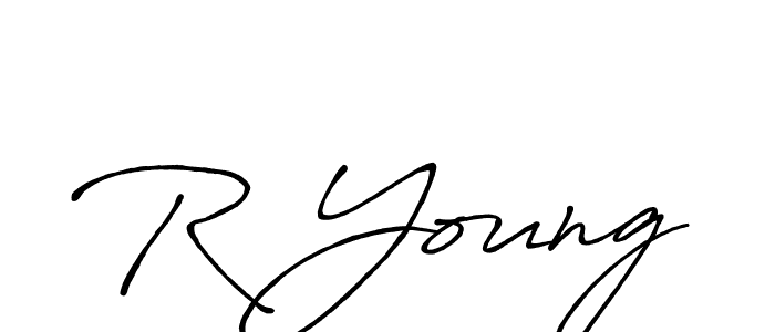 if you are searching for the best signature style for your name R Young. so please give up your signature search. here we have designed multiple signature styles  using Antro_Vectra_Bolder. R Young signature style 7 images and pictures png