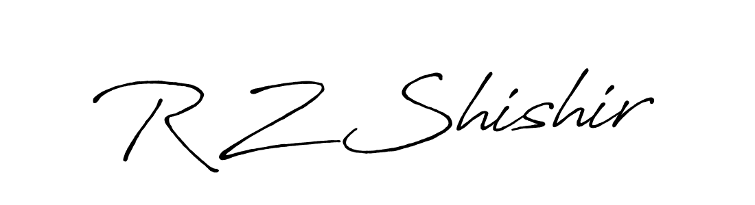 How to make R Z Shishir signature? Antro_Vectra_Bolder is a professional autograph style. Create handwritten signature for R Z Shishir name. R Z Shishir signature style 7 images and pictures png