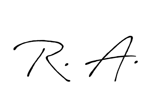 Use a signature maker to create a handwritten signature online. With this signature software, you can design (Antro_Vectra_Bolder) your own signature for name R. A.. R. A. signature style 7 images and pictures png