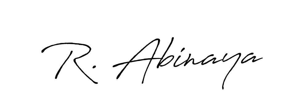 You should practise on your own different ways (Antro_Vectra_Bolder) to write your name (R. Abinaya) in signature. don't let someone else do it for you. R. Abinaya signature style 7 images and pictures png