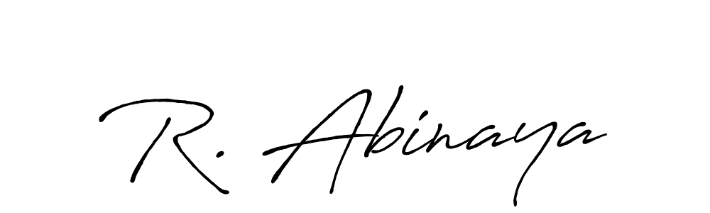 Also You can easily find your signature by using the search form. We will create R. Abinaya name handwritten signature images for you free of cost using Antro_Vectra_Bolder sign style. R. Abinaya signature style 7 images and pictures png