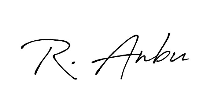 if you are searching for the best signature style for your name R. Anbu. so please give up your signature search. here we have designed multiple signature styles  using Antro_Vectra_Bolder. R. Anbu signature style 7 images and pictures png