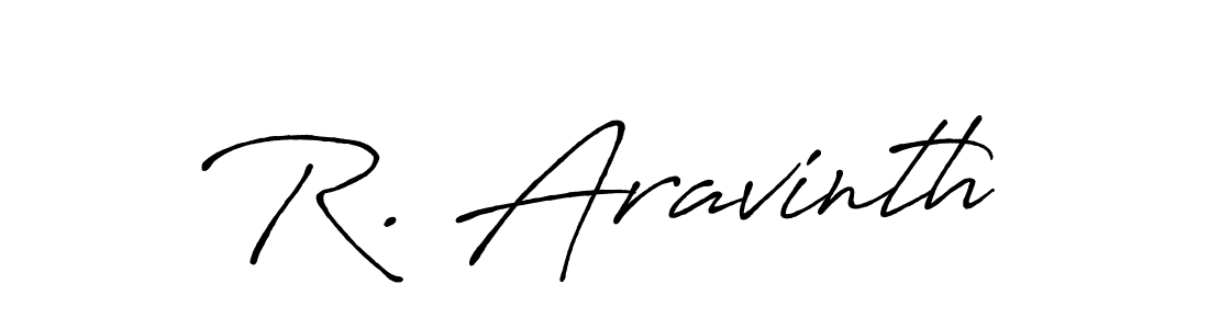 Also we have R. Aravinth name is the best signature style. Create professional handwritten signature collection using Antro_Vectra_Bolder autograph style. R. Aravinth signature style 7 images and pictures png
