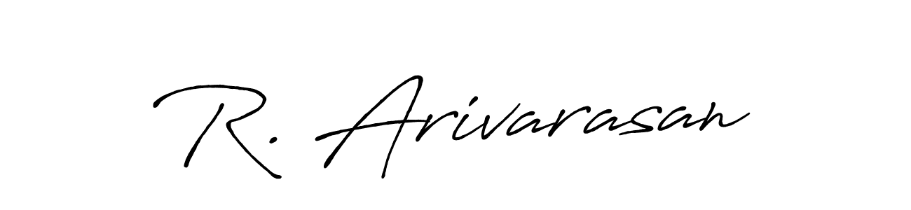 Make a beautiful signature design for name R. Arivarasan. With this signature (Antro_Vectra_Bolder) style, you can create a handwritten signature for free. R. Arivarasan signature style 7 images and pictures png