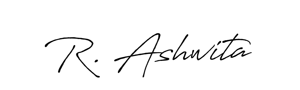 Design your own signature with our free online signature maker. With this signature software, you can create a handwritten (Antro_Vectra_Bolder) signature for name R. Ashwita. R. Ashwita signature style 7 images and pictures png