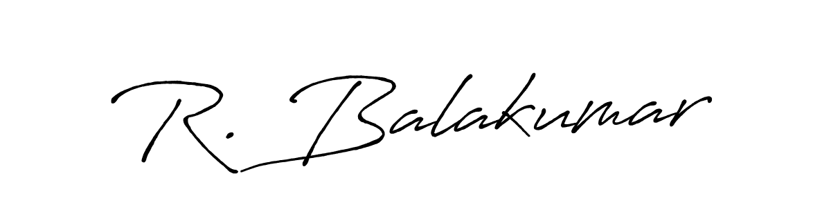 Design your own signature with our free online signature maker. With this signature software, you can create a handwritten (Antro_Vectra_Bolder) signature for name R. Balakumar. R. Balakumar signature style 7 images and pictures png