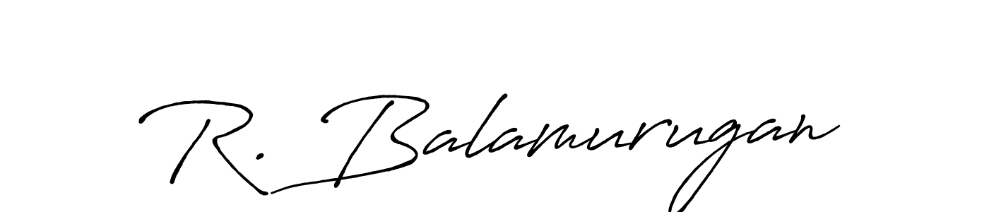 Use a signature maker to create a handwritten signature online. With this signature software, you can design (Antro_Vectra_Bolder) your own signature for name R. Balamurugan. R. Balamurugan signature style 7 images and pictures png