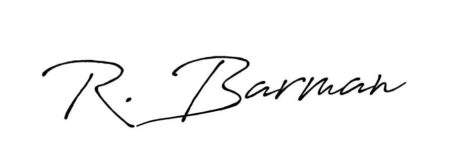 Use a signature maker to create a handwritten signature online. With this signature software, you can design (Antro_Vectra_Bolder) your own signature for name R. Barman. R. Barman signature style 7 images and pictures png