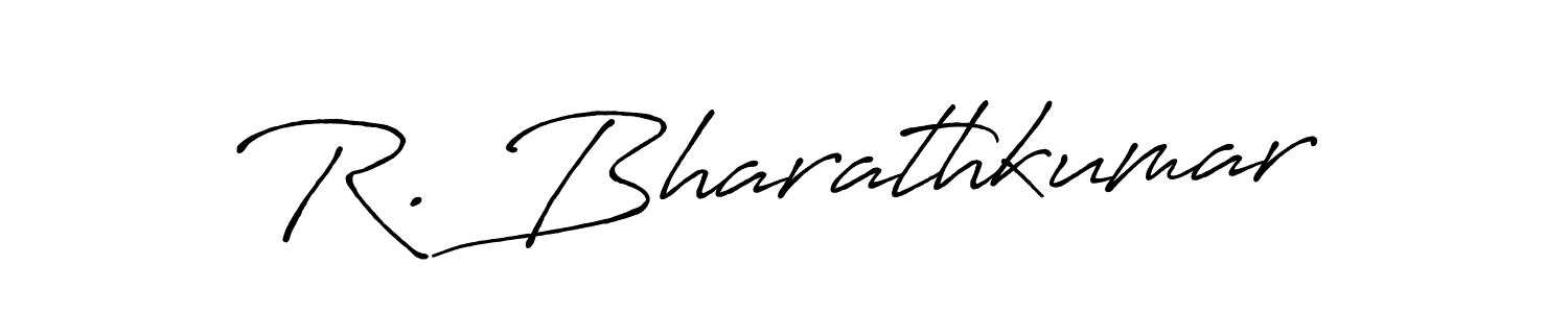 Make a beautiful signature design for name R. Bharathkumar. With this signature (Antro_Vectra_Bolder) style, you can create a handwritten signature for free. R. Bharathkumar signature style 7 images and pictures png